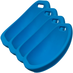 Kore Design™ Scoop Rocker Stackable Chairs, Blue, Set Of 4 Chairs