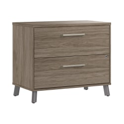 WorkPro Motiva 36"W 2-Drawer Lateral File Cabinet, Modern Hickory, Installation Included
