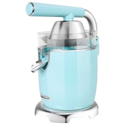 Brentwood® 200-Watt Electric Citrus Juicer with 2 Cones and Stainless Steel Lever, Blue
