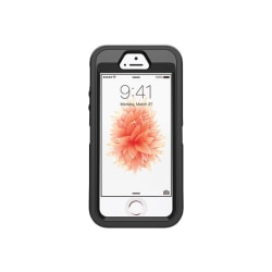OtterBox Defender Carrying Case Holster For Apple iPhone® SE, iPhone® 5s, iPhone® 5 Smartphone, Black