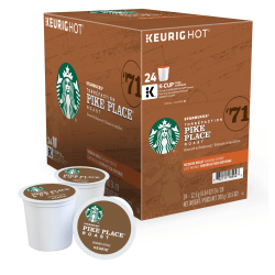 Starbucks® Single-Serve Coffee K-Cup®, Pike Place, Carton Of 24