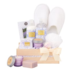 Hickory Farms - Lavender Spa Gift Basket - 8 items