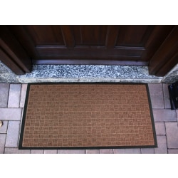 Floortex® Doortex® Ribmat Heavy Duty Door Mat, 24" x 36", Brown