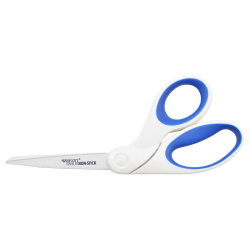 Westcott® Titanium Bonded Non-Stick Scissors, 8", Pointed, Blue/White
