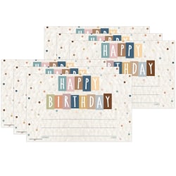 Teacher Created Resources Awards, 8-1/2" x 5-1/2", Everyone is Welcome Happy Birthday, 30 Per Pack, Set Of 6 Packs