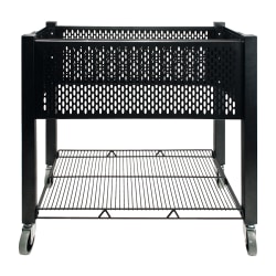 Vertiflex® SmartWorx Steel Open-Top Filing Cart, 27 3/4"H x 15"W x 28 3/4"D, Black