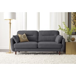 Serta® Sierra Collection Sofa, Slate Gray/Chestnut