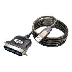 Tripp Lite 10ft USB to Parallel Printer Cable USB-A to Centronics 36-M/M 10' - Parallel adapter - USB - IEEE 1284 - black