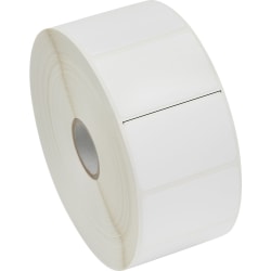 Zebra 8000D Barcode Label - 1 1/4" Height x 2" Width - Permanent Adhesive - Thermal Transfer - Paper - Adhesive - 1000 / Roll - 1000 / Roll