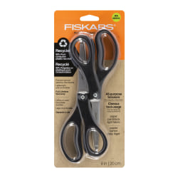 Fiskars® Office Scissors, 8", Black, Pack Of 2