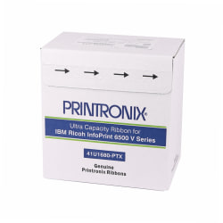 Printronix® PRT41U1680PTX (Ricoh® InfoPrint 41U1680PTX) Black Twin-Spool Ribbons, Pack Of 6