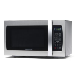 Farberware Professional 1.3 Cu Ft Countertop Microwave Oven, Stainless Steel/Black