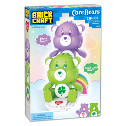 Brickcraft Care Bears Good Luck Bear & Share Bear Building Kit, Multicolor, Kit Of 336 Pieces