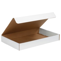 Partners Brand Literature Mailers, 17 1/4" x 11 1/4" x 4", White, Pack Of 25