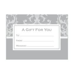 LUX Mini Envelopes, #17, Flap Closure, Silver Damask, Pack Of 500