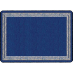 Flagship Carpets Double-Border Rug, Rectangle, 6' x 8' 4", Blue Light