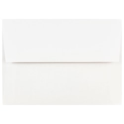 JAM Paper® Booklet Invitation Envelopes, A7, Gummed Seal, White, Pack Of 50 Envelopes