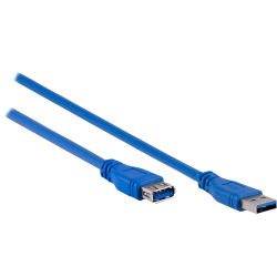 Ativa® USB 2.0 Extension Charging Cable, 6’, Blue, 26900