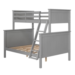 Linon Finola Bunk Bed, Twin Over Full, Gray