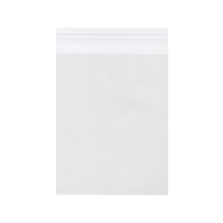 JAM Paper® Self-Adhesive Cello Sleeve Envelopes, 6 7/16" x 8 1/4", Clear, Pack Of 100