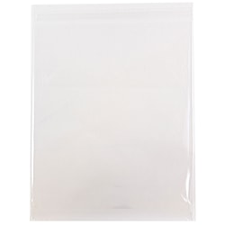 JAM Paper® Self-Adhesive Cello Sleeve Envelopes, 10" x 13", Clear, Pack Of 100