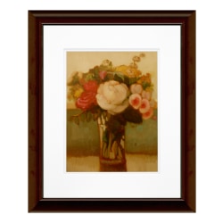 Timeless Frames® Floral Katrina Brown Wall Artwork, 20" x 16", Red And White Flowers I