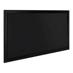 DesignOvations Bosc Magnetic Framed Chalkboard, 43-1/2" x 27-1/2", Black, Black Plastic Frame