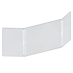 Azar Displays Cashier Shield, 46" x 18", Clear