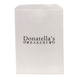 Custom Merchandise Bag, 8-1/2" x 11", White