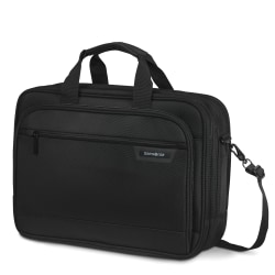 Samsonite® Classic Notebook Carrying Case With 15.6" Laptop Pocket, 12-5/8"H x 17-15/16"W x 5"D, Black