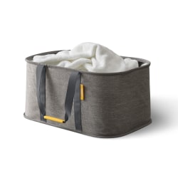 Joseph Joseph Hold All Collapsible 35-Liter Laundry Bag, 9-13/16" x 20-15/16", Gray