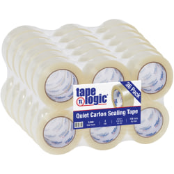 Tape Logic® Quiet Carton Sealing Tape, 2.0 Mil, 2" x 110 yds., Clear, Case of 36