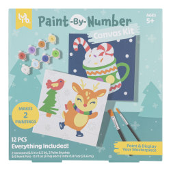 Little Yellow Bicycle® Paint-by-Number Kit, Reindeer
