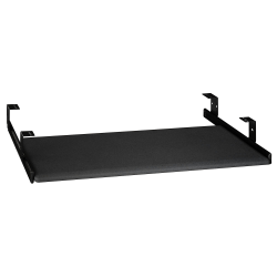 Bush Business Furniture Universal Keyboard Shelf, Black Textured Vinyl, Premium Installation