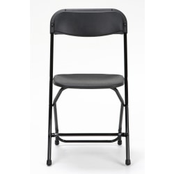 Cosco Classic Collection Resin Folding Chair, Black, Pack Of 8