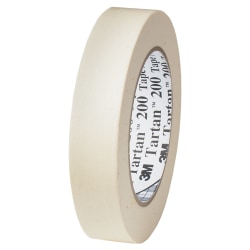 3M™ 200 Masking Tape, 1/2" x 60 Yd., Natural, Case Of 72