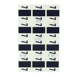 Pendaflex® Color-Coded End-Tab Numeric Labels, 6437, #7, 1 1/4" x 1", Purple, Pack Of 120