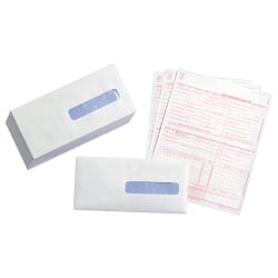 Quality Park® #10 Medical Claim Business Right Window Envelopes, Gummed Seal, White, Box Of 500