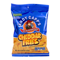 Andy Capp's Snack Fries, Cheddar, 0.85 Oz Bag, Box Of 72