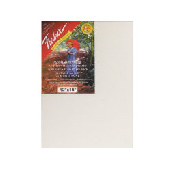 Fredrix Red Label Stretched Cotton Canvases, 12" x 16" x 11/16", Pack Of 2