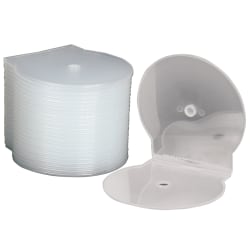 SKILCRAFT C-Shell CD Storage Cases, Clear, Box Of 25 (AbilityOne 7045-01-554-7681)