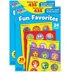 Trend Stinky Stickers, Fun Favorites, 435 Stickers Per Pack, Set Of 2 Packs