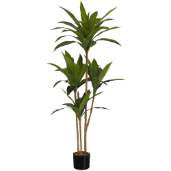 Monarch Specialties Neli 51-1/4"H Artificial Plant With Pot, 51-1/4"H x 23-1/2"W x 23-1/2"D, Green