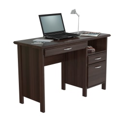 Inval Contemporary  47"W Computer Desk, Espresso-Wengue