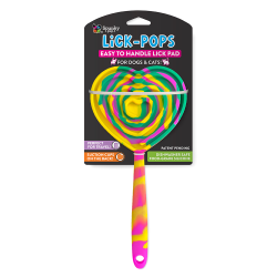 Spunky Pup Lick Pop Pad, Heart, 7-15/16" x 5-7/16", Multicolor