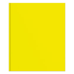Office Depot® Brand 2-Pocket School-Grade Paper Folder with Prongs, Letter Size, Yellow