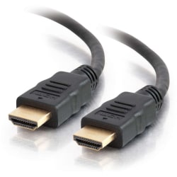 C2G Core Series 12ft High Speed HDMI Cable with Ethernet - 4K HDMI Cable - HDMI 2.0 - 4K 60Hz - HDMI for Audio/Video Device - 12 ft - 1 x HDMI Male Digital Audio/Video - 1 x HDMI Male Digital Audio/Video - Gold Plated Connector
