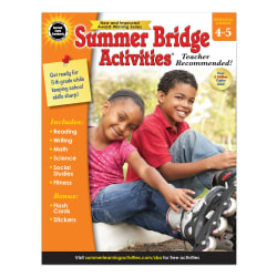 Carson-Dellosa Summer Bridge Activities Workbook, 2nd Edition, Grades 4-5
