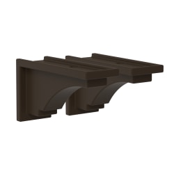 Mayne Fairfield Corbels, 6-1/2" x 3-3/4", Espresso, Pack Of 2 Corbels