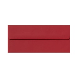 LUX #10 Envelopes, Peel & Press Closure, Ruby Red, Pack Of 250
